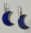 Lapis Lazuli Moon Earrings Online now