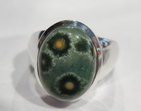 Ocean Jasper Ring in Sterling Silver Discount