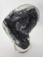 Druzy Black Quartz Formation on Custom Metal Stand (Uruguay) Online