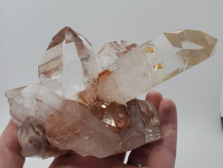 Quartz Cluster w  Hematite, Brasil Online now