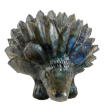 Labradorite Hedgehog Carving For Cheap