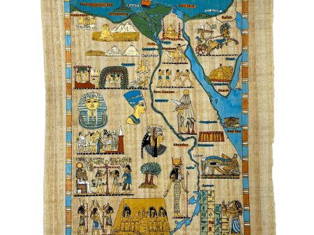 Map of Egypt Papyrus Online Hot Sale