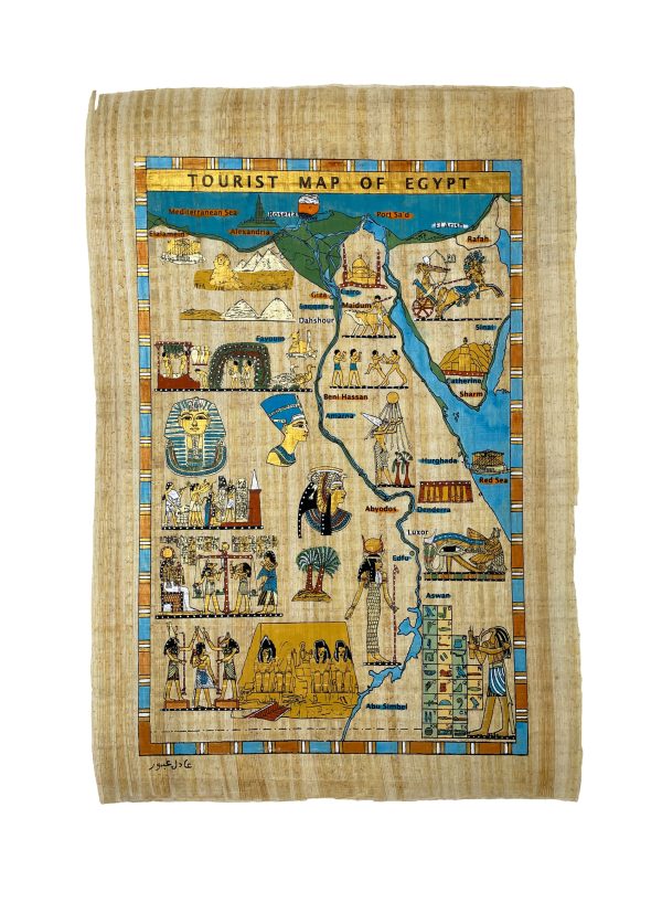 Map of Egypt Papyrus Online Hot Sale