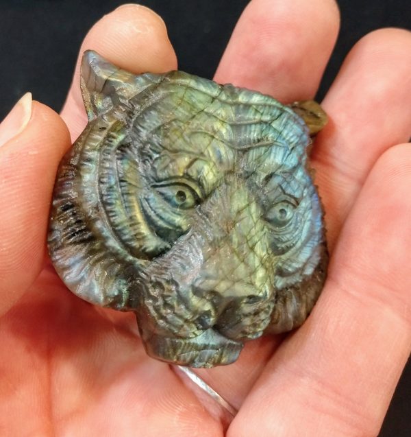 Labradorite Tiger Carving Cheap