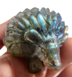 Labradorite Hedgehog Carving For Cheap