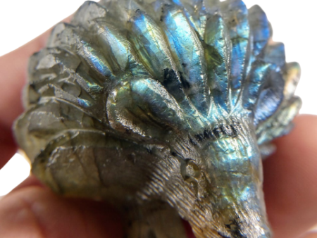 Labradorite Hedgehog Carving For Cheap