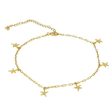 Tobillera Estrellas de Mar (plata y oro) on Sale