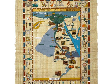 Map of Egypt Papyrus For Cheap