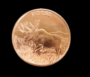 1 Oz Copper Coin (Moose), Michigan Online