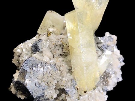 Calcite w  Dolomite & Galena, Sweetwater Mine, Missouri, USA Online now