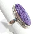 Charoite Ring in Sterling Silver Hot on Sale