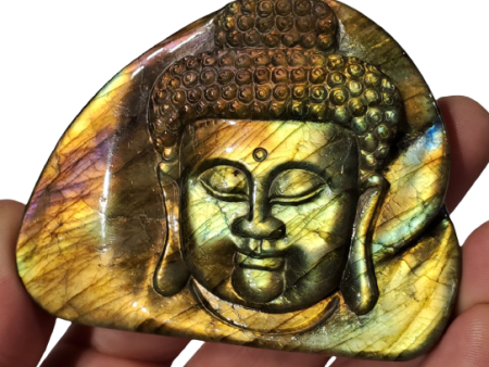 Labradorite Buddha Carving Hot on Sale