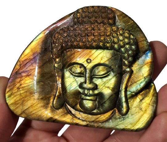 Labradorite Buddha Carving Hot on Sale