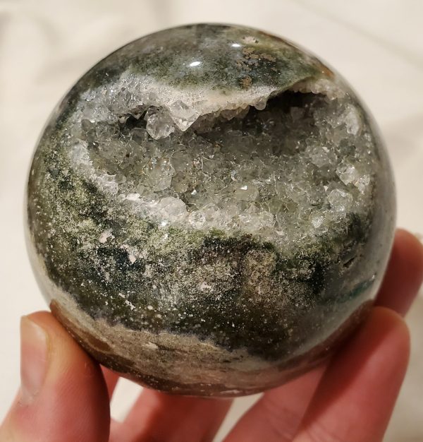 Ocean Jasper Sphere w  Druzy Quartz, Madagascar Online