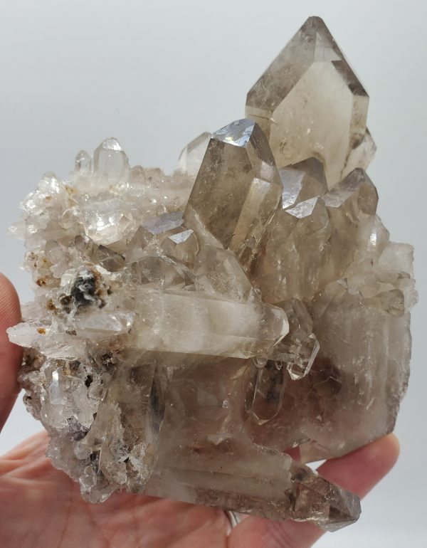 Tabby Smoky Quartz Cluster,  Brasil Online now