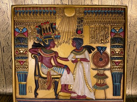 King Tut Throne Plaque Online Sale