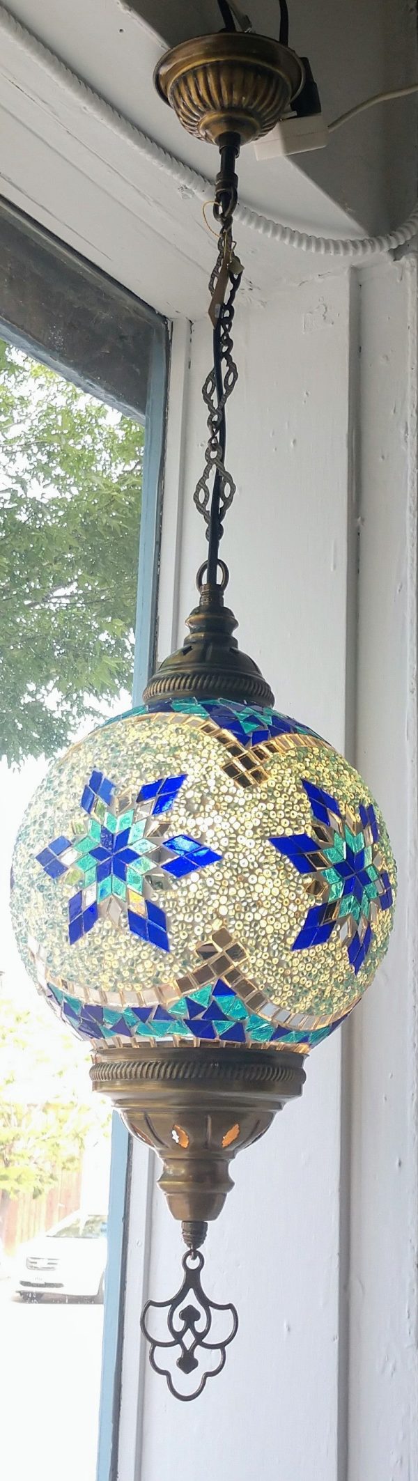 Hanging Glass Mosaic Lamp Hot on Sale