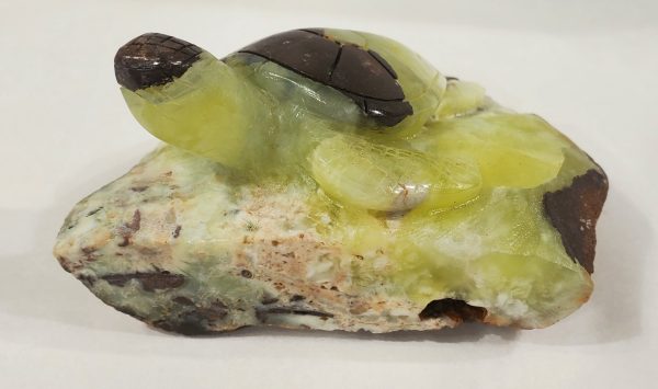 Prehnite Turtle Carving, Australia Online now