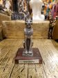 Pewter Bastet Statue on Wood Base Discount