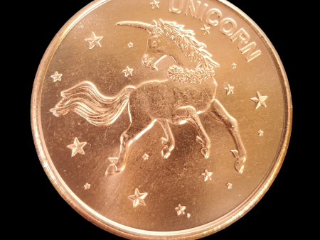 1 Oz Copper Coin (Unicorn), Michigan Fashion