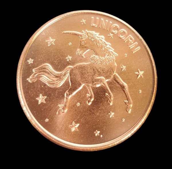 1 Oz Copper Coin (Unicorn), Michigan Fashion