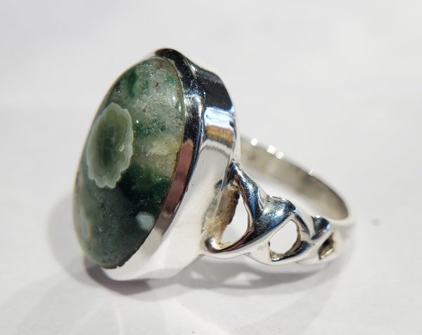 Ocean Jasper Ring in Sterling Silver For Discount