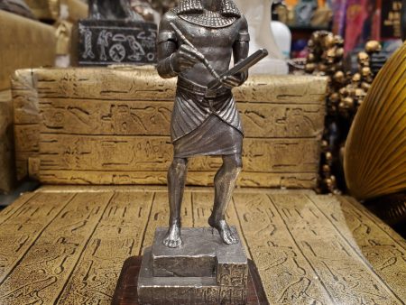 Pewter Thoth Statue on Wood Base Sale