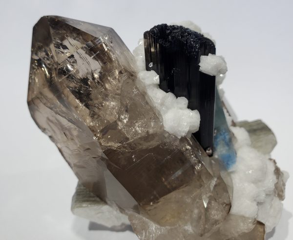 Smoky Quartz w  Aquamarine, Schorl Tourmaline, Feldspar, and Mica (Pakistan) Discount