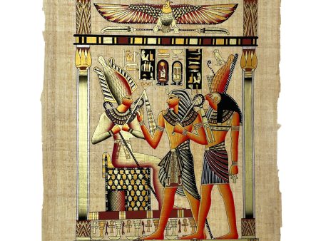 Pharaoh Making an Offering to Osiris and Horus For Discount