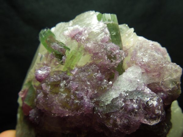 Lepidolite w  Watermelon Tourmaline, 1.33 lbs. Online now