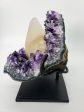 Amethyst and Druzy Calcite on Custom Stand, Uruguay For Discount