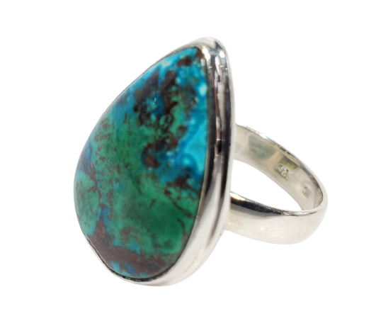 Chrysocolla and Malachite Ring Online Sale