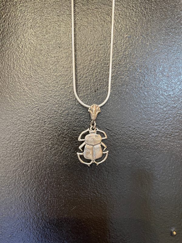 Scarab with Lotus Clasp Pendant For Cheap