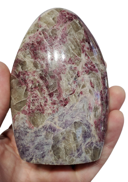 Pink Tourmaline and Lepudolite Free Form (Madagascar) on Sale