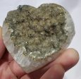 Druzy Quartz w  Manganese Heart For Discount