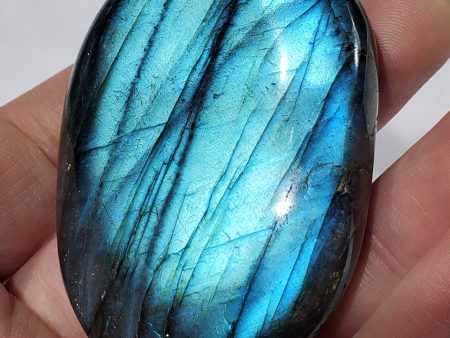 Electric Blue Labradorite Palm Stone, Madagascar Supply