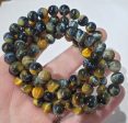 Blue and Yellow Tigers Eye Bead Bracelet Online Hot Sale