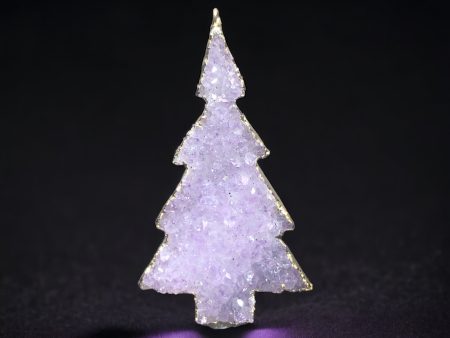 Drusy Quartz Tree Ornament, Uruguay For Sale