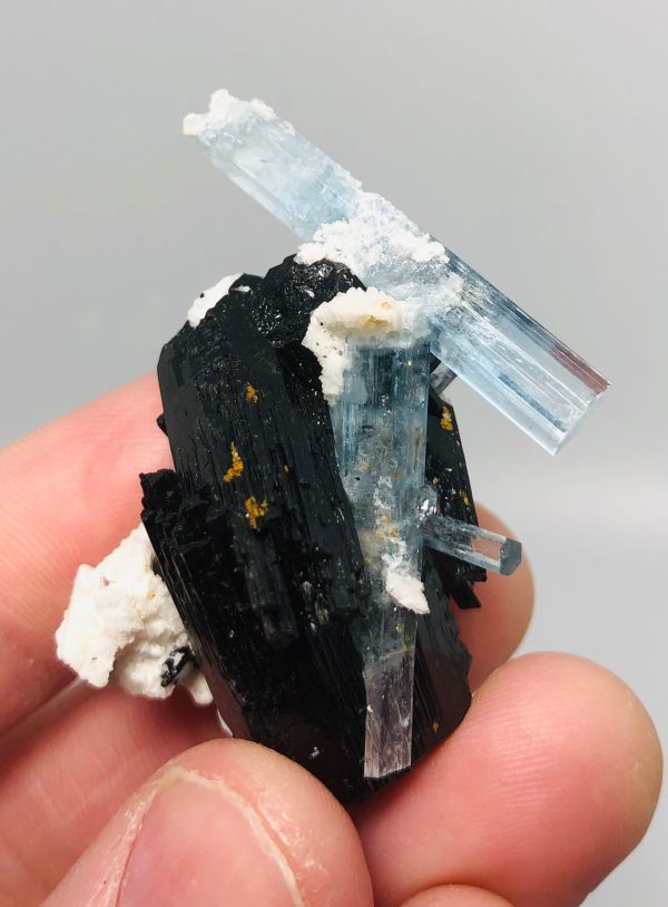 Aquamarine w  Schorl Tourmaline, Namibia Supply