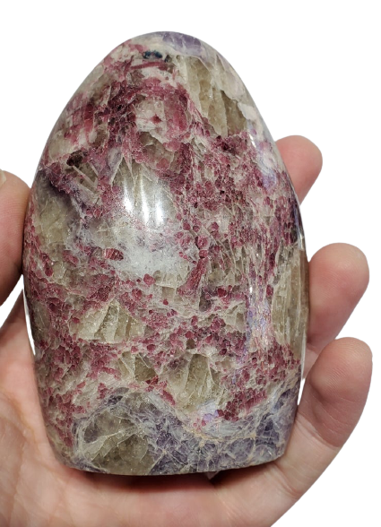 Pink Tourmaline and Lepudolite Free Form (Madagascar) on Sale