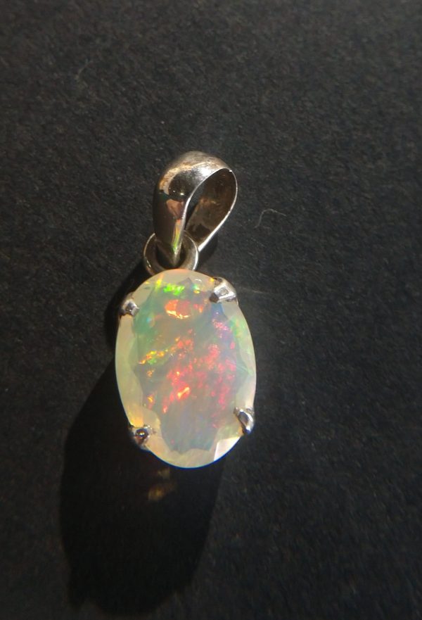 Faceted Opal Pendant Hot on Sale