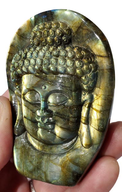 Labradorite Buddha Carving Cheap