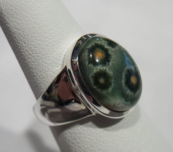 Ocean Jasper Ring in Sterling Silver Discount