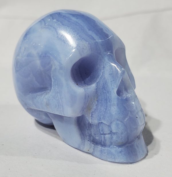 Blue Lace Agate Skull, Indonesia Fashion