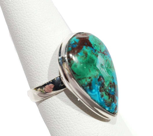 Chrysocolla and Malachite Ring Online Sale