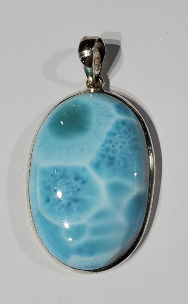 Larimar Pendant in Sterling Silver For Discount