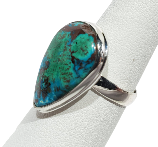 Chrysocolla and Malachite Ring Online Sale