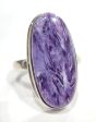 Charoite Ring in Sterling Silver Hot on Sale