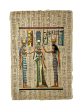 Queen Nefertari Coronation & Blessing with Goddesses Isis and Hathor Papyrus Discount