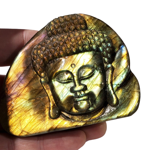 Labradorite Buddha Carving Hot on Sale